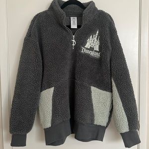 Disneyland Teddy Quarter Zip Sweater